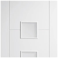 Vancouver Flush Door - Frosted Glass - White Primed