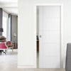 Vancouver Flush Evokit Pocket Fire Door - 30 Minute Fire Rated - White Primed