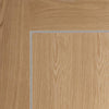 Bespoke oak flush modern door