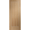 Bespoke Varese Oak Flush Single Pocket Door Detail - Aluminium Inlay - Prefinished