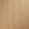 Bespoke Varese Oak Flush Door Pair - Aluminium Inlay - Prefinished