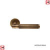 Varese Knurled Lever on Round Rose - 6 Finishes