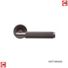 Varese Knurled Lever on Round Rose - 6 Finishes