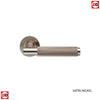 Varese Knurled Lever on Round Rose - 6 Finishes