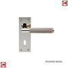 Varese Lever on Backplate Lock 57mm - 6 Finishes