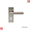 Varese Lever on Backplate Lock 57mm - 6 Finishes