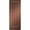 Bespoke Thruslide Varese Walnut Flush 2 Door Wardrobe and Frame Kit - Aluminium Inlay - Prefinished