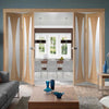 Bespoke Thrufold Verona Oak Glazed Folding 2+2 Door