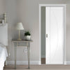 Verona Flush Single Evokit Pocket Door - Primed
