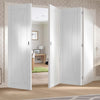 Bespoke Thrufold Verona White Primed Flush Folding 3+1 Door