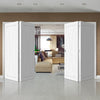 Bespoke Thrufold Verona White Primed Flush Folding 2+2 Door