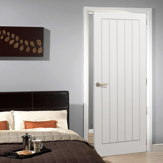Image: textured vertical 5 panel door