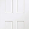 Victorian White Absolute Evokit Double Pocket Door - Prefinished