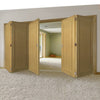 Five Folding Doors & Frame Kit - Walden Oak 3+2 - Unfinished