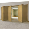 Five Folding Doors & Frame Kit - Walden Oak 3+2 - Unfinished