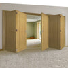 Five Folding Doors & Frame Kit - Walden Oak 3+2 - Unfinished