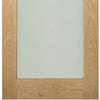 Four Folding Doors & Frame Kit - Walden Oak 3+1 - Frosted Glass - Unfinished