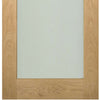 Six Folding Doors & Frame Kit - Walden Oak 3+3 - Frosted Glass - Unfinished