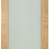 Three Folding Doors & Frame Kit - Walden Oak 2+1 - Frosted Glass - Unfinished