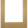 Two Folding Doors & Frame Kit - Walden Oak 2+0 - Clear Glass - Unfinished