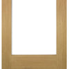 Four Folding Doors & Frame Kit - Walden Oak 3+1 - Clear Glass - Unfinished