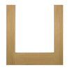 Walden Real American Oak Veneer Single Evokit Pocket Door Detail - Clear Glass - Unfinished