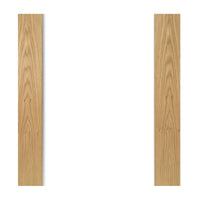 Walden oak veneer interior shaker door with clear safety glass