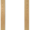 Two Folding Doors & Frame Kit - Walden Oak 2+0 - Clear Glass - Unfinished