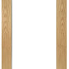 Five Folding Doors & Frame Kit - Walden Oak 3+2 - Clear Glass - Unfinished