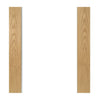 Walden American Oak Veneer Staffetta Quad Telescopic Pocket Doors - Clear Glass - Unfinished