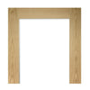 Walden Oak Absolute Evokit Double Pocket Door Detail - Clear Glass - Unfinished