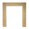 Walden oak veneer interior shaker door with clear safety glass