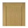 Walden Oak Absolute Evokit Double Pocket Door Detail - Unfinished