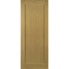 Single Sliding Door & Black Barn Track - Walden American Oak Veneer Door - Unfinished