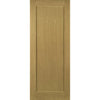 Single Sliding Door & Black Barn Track - Walden American Oak Veneer Door - Unfinished