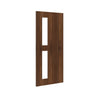 Walnut veneer glazed interior door