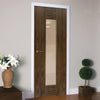 Image of flush walnut inteior door