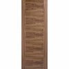 Minimalist Wardrobe Door & Frame Kit - Two Vancouver 5 Panel Flush Walnut Doors - Prefinished