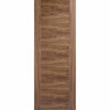 Two Sliding Doors and Frame Kit - Vancouver 5 Panel Flush Walnut Door - Prefinished