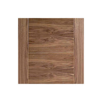 Two Sliding Doors and Frame Kit - Vancouver 5 Panel Flush Walnut Door - Prefinished