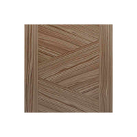 Bespoke Zeus Walnut Flush Door - 2 Door Wardrobe and Frame Kit - Prefinished