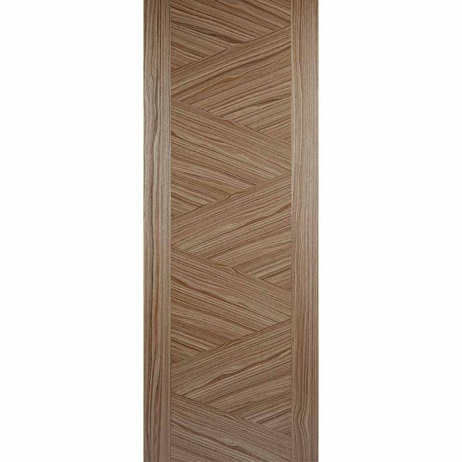 Bespoke Zeus Walnut Flush Door - 3 Door Wardrobe and Frame Kit - Prefinished