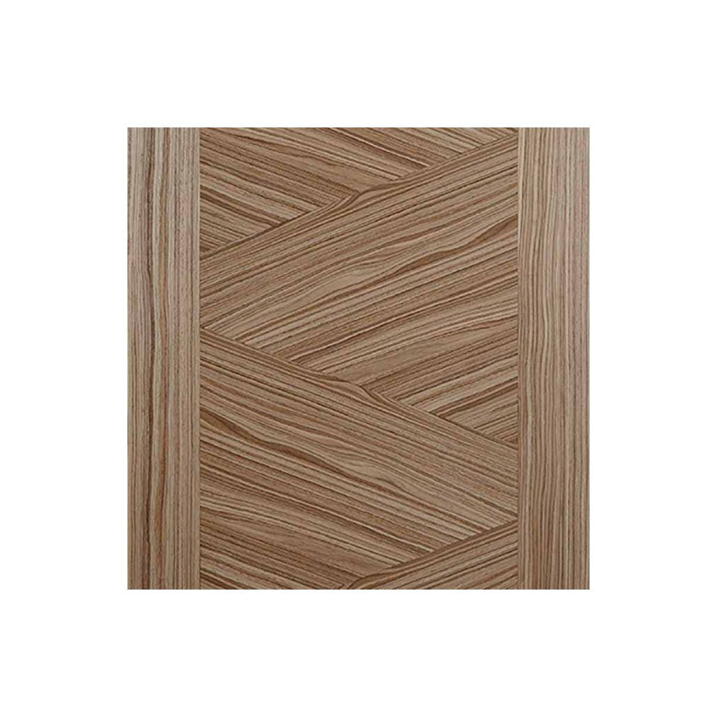 Bespoke Thruslide Zeus Walnut Flush Door - 2 Sliding Doors and Frame Kit - Prefinished