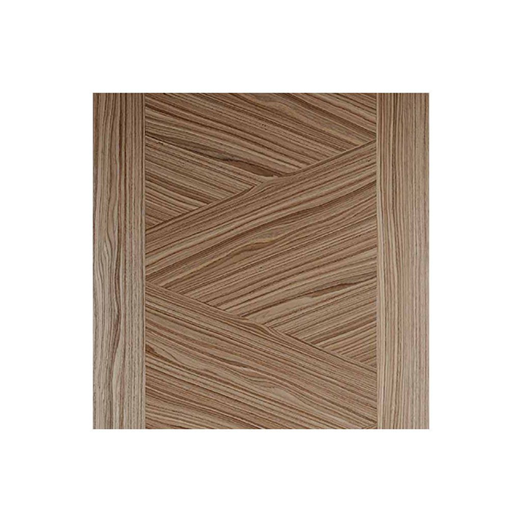 Bespoke Thruslide Zeus Walnut Flush Door - 2 Sliding Doors and Frame Kit - Prefinished