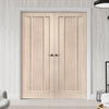 Prefinished Bespoke Worcester Oak 3 Panel Door Pair - Choose Your Colour