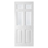 White PVC door on white background