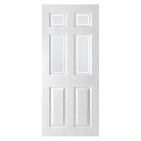 White PVC door on white background