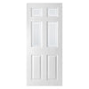 Washington Grained Internal PVC Door Pair - 4 Sandblast Border Style Glass