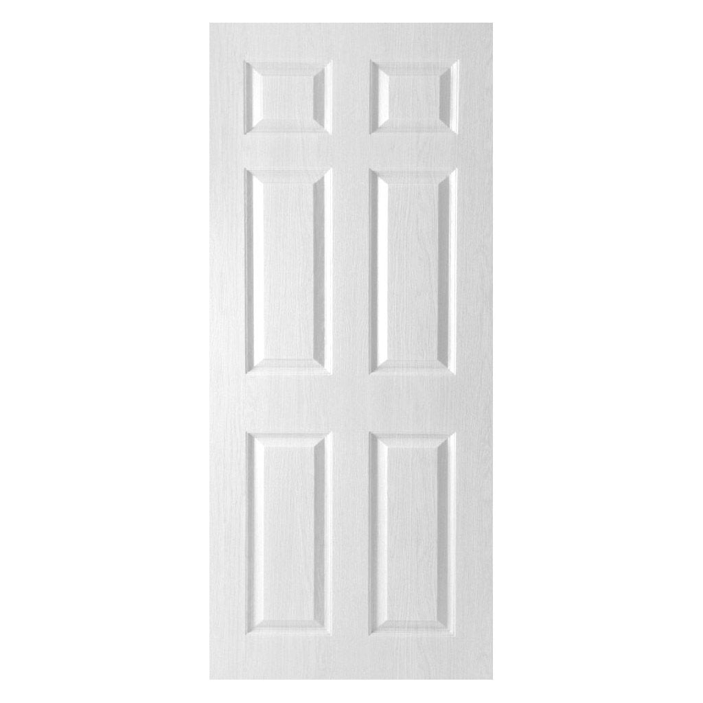 Washington Solid Grained 6 Panel PVC Door Pair