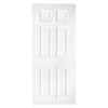 White PVC door on white background